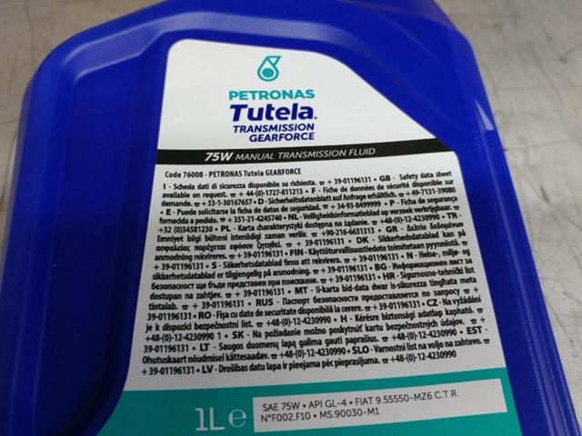 PETRONAS Tutela TRANSMISSION GEARFORCE API GL-4