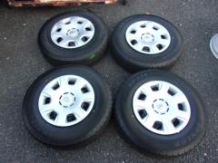 【トヨタ純正】 ハイエース純正スチールホイール+【DUNLOP】SP175N