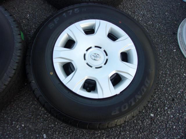 【トヨタ純正】 ハイエース純正スチールホイール+【DUNLOP】SP175N