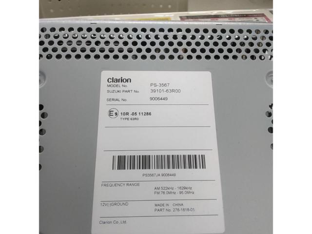【スズキ純正】Clarion製ワゴンR純正オーディオ(PS-3567)