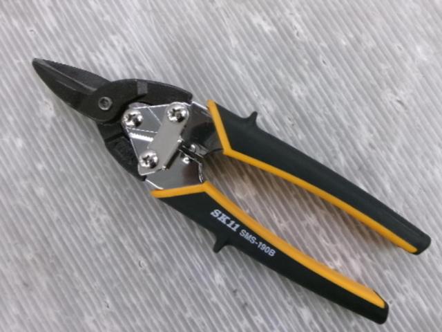 藤原産業 SK11 SMS-190B 金切鋏 倍力型 ミニ