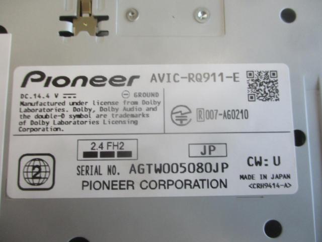 【carrozzeria】AVIC-RQ911-E  2021年モデル