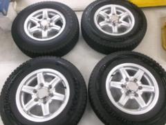 メーカー不明 6スポークアルミホイール+BRIDGESTONE BLIZZAK VL1 195/80R15 107/105L  LT