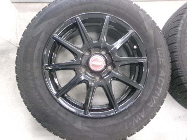 【BADX(バドックス)】D.O.S.(ディーオーエス) スポークホイール+NANKANG ICE ACTIVA AW-1 195/65R15 91Q