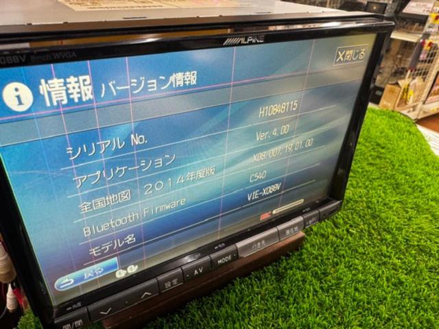 ALPINE VIE-X088V 4×4フルセグ/CD/DVD/SD/HDD録音/Bluetooth/MP3/WMA 2011年製 ★地図データ2014年★ 