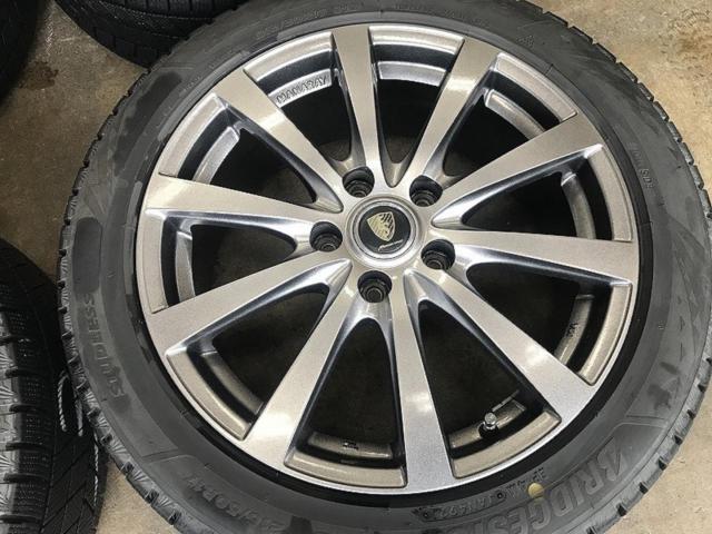 【黄】MARUKA SERVICE MANARAY SPORT EUROSPEED G10 +BRIDGESTONE BLIZZAK VRX3 215/50R17 91Q