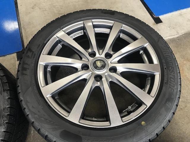 【黄】MARUKA SERVICE MANARAY SPORT EUROSPEED G10 +BRIDGESTONE BLIZZAK VRX3 215/50R17 91Q