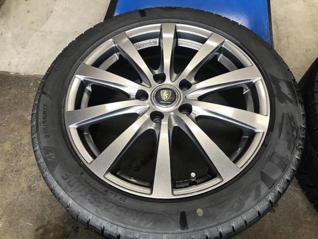 【黄】MARUKA SERVICE MANARAY SPORT EUROSPEED G10 +BRIDGESTONE BLIZZAK VRX3 215/50R17 91Q