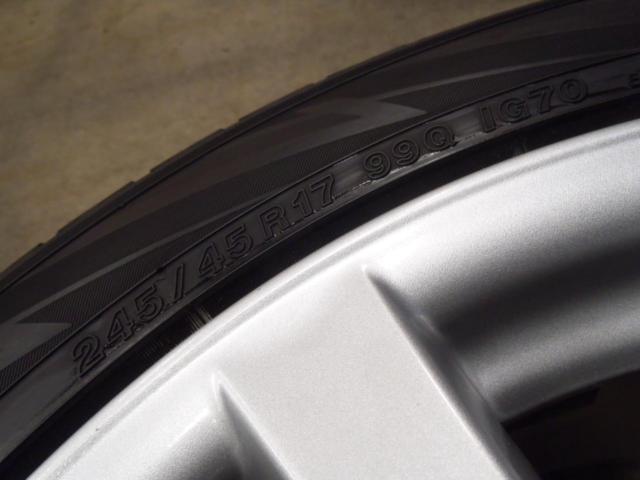 【黄】LEXUS GS 純正アルミホイール + YOKOHAMA iceGUARDiG70 245/45R17
