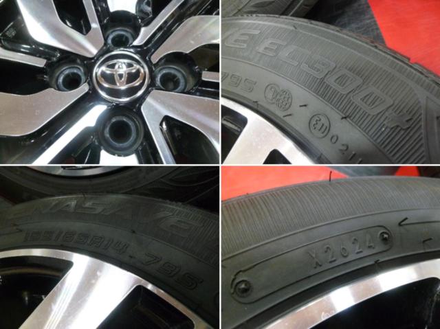 トヨタ純正 ルーミー カスタムG 前期 純正アルミ + DUNLOP ENASAVE EC300+