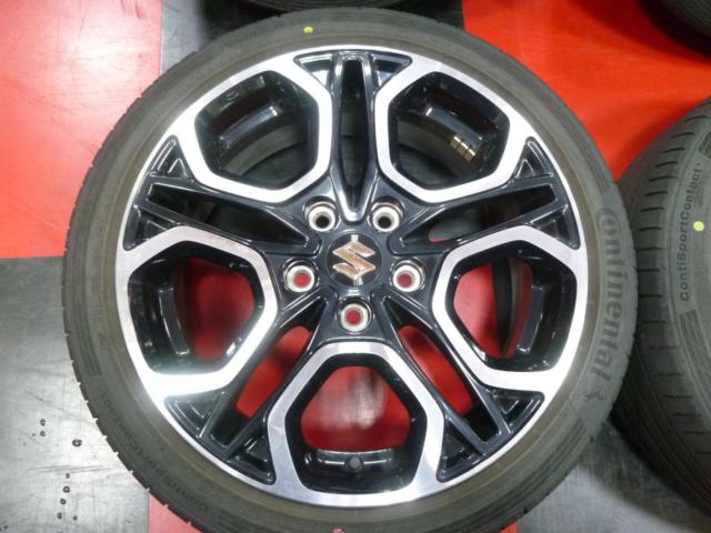 スズキ純正 ZC33S スイフトスポーツ 純正アルミ + Continental Conti Sport Contact 5