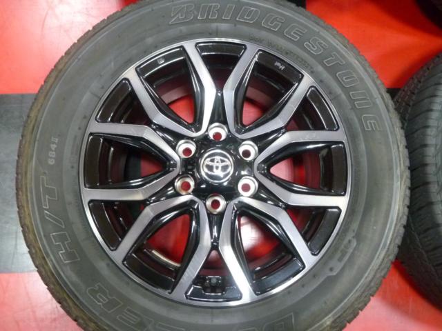 トヨタ純正 GUN125 ハイラックス GRスポーツ 純正アルミ + BRIDGESTONE DUELER H/T 684II
