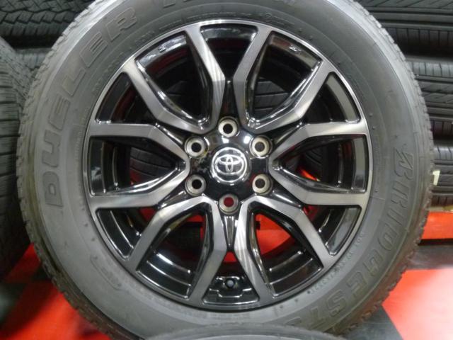 トヨタ純正 GUN125 ハイラックス GRスポーツ 純正アルミ + BRIDGESTONE DUELER H/T 684II