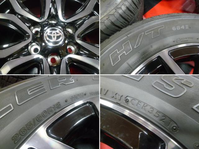 トヨタ純正 GUN125 ハイラックス GRスポーツ 純正アルミ + BRIDGESTONE DUELER H/T 684II