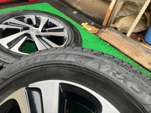 ホンダ純正(HONDA)  ホンダフリードGB5 純正アルミホイール  + BRIDGESTONE(ブリヂストン) BLIZZAK VRX3