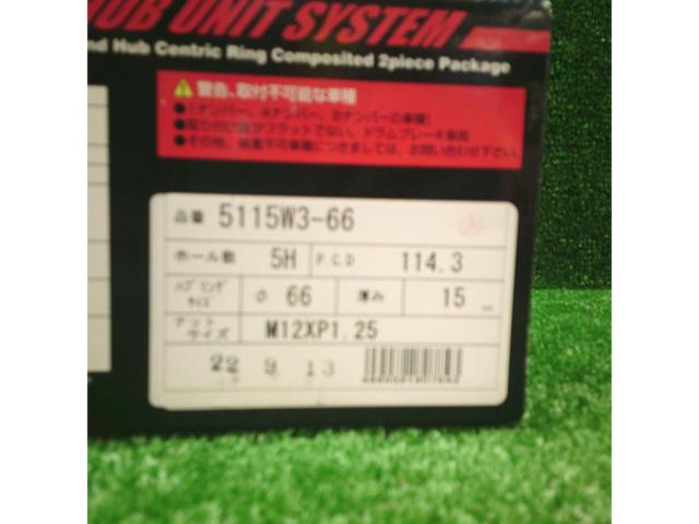 KYO-EI Kics WTS HUB 5115W3-66 ワイドトレッドスペーサー 15mm 5H PCD114.3 ハブ径66mm P1.25