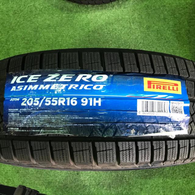 [未走行ラベル付き!]TOYOTA(トヨタ) アイシス純正 + PIRELLI ICE ZERO ASIMMETRICO 205/55R16 2023年製 4本セット