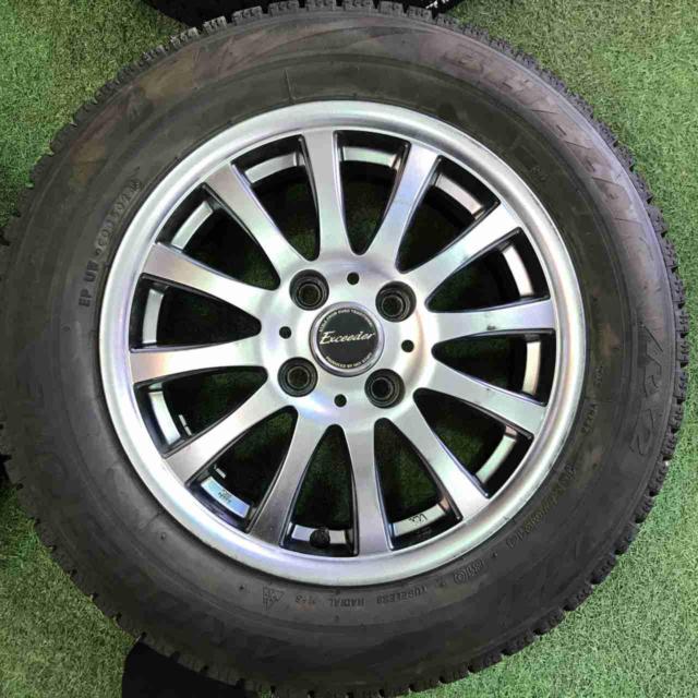 HOT STUFF Exceeder+BRIDGESTONE BLIZZAK VRX2 165/70R14 2024年製 4本セット