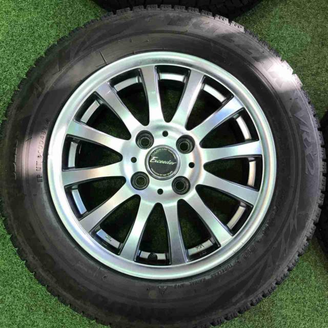 HOT STUFF Exceeder+BRIDGESTONE BLIZZAK VRX2 165/70R14 2024年製 4本セット