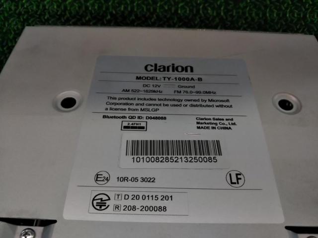 Clarion TY-1000A-B ディスプレイオーディオ