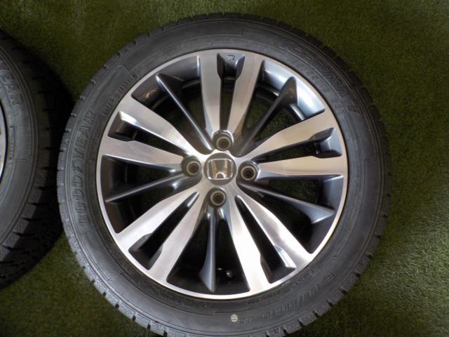 【ホンダ純正】GK系 フィットRS 後期 純正ホイール+【GOODYEAR】ICE NAVI 7 185/55R16 2024年 4本セット