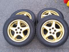 【スバル純正】 インプレッサWRXSTI GC8 前期純正ホイール  +GOODYEAR ICENAVI7  205/60R16 4本