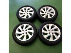 【トヨタ純正】 bB 純正 ホイール + 【YOKOHAMA】BluEarth-GT AE51