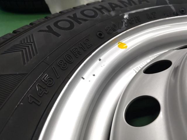 SUZUKI キャリィ純正スチール + YOKOHAMA iceGUARD iG91
