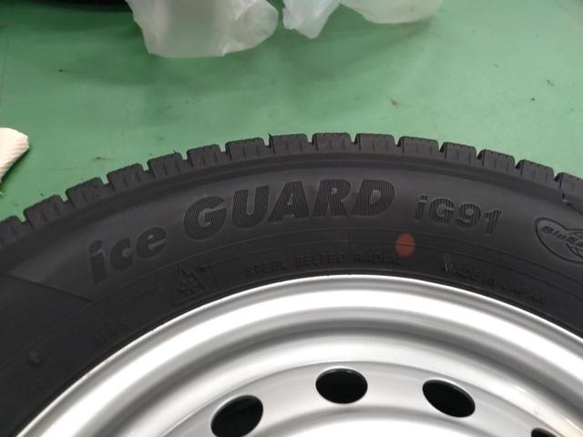SUZUKI キャリィ純正スチール + YOKOHAMA iceGUARD iG91