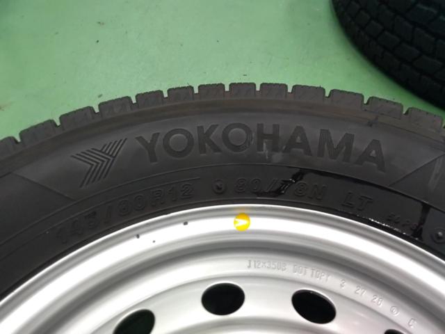 SUZUKI キャリィ純正スチール + YOKOHAMA iceGUARD iG91