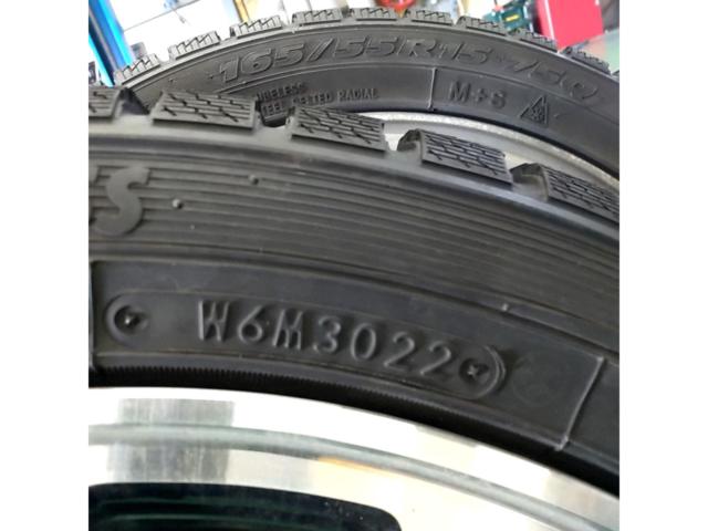 ホンダ N-BOXカスタム純正アルミホイール + TOYO winterTRANPATH TX