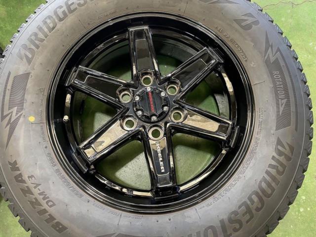 88【weds】KEELER TACTICS+【BRIDGESTONE】BLIZZAK DM-V3 265/65R18 