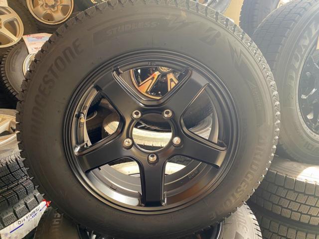 メーカー不明ブラック5スポーク+【BRIDGESTONE】BLIZZAK DM-V3 175/80R16 2024年 