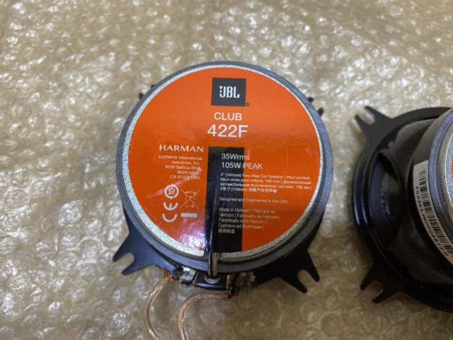 【JBL】CLUB 422F 10cmコアキシャルスピーカー 2個セット