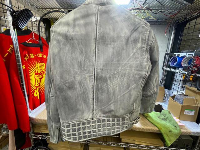 【DEGNER】羊革ラムレザー ジャケット ビンテージ加工? Lサイズ