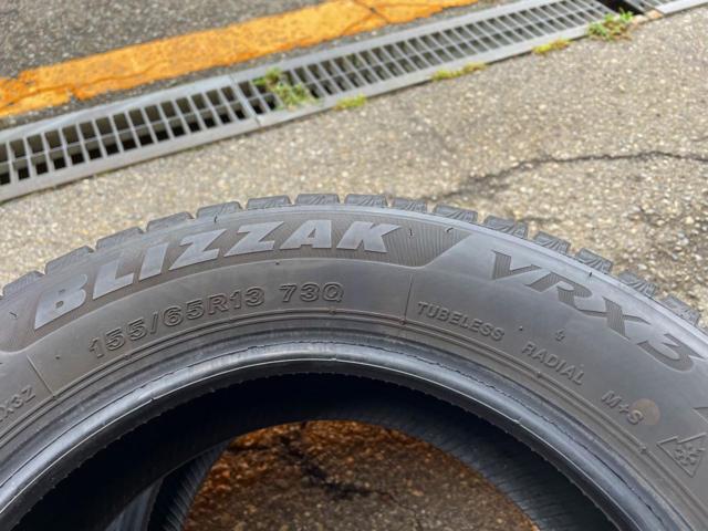 【BRIDGESTONE】BLIZZAK VRX3 155/65R13 2本セット