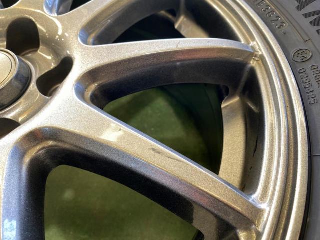 SPORT ABELIA + YOKOHAMA(ヨコハマ)IceGuard IG60 205/55R16 91Q 2023年製【100-5H】★タイヤは未使用!インプレッサ/レクサスCT/カローラ