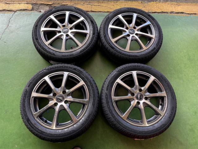 スポークアルミ ポリッシュ + NEXEN(ネクセン) WINGUARD ice3 165/60R15 2026年製★タイヤは新品!ハスラー/kei/キャストアクティバなど