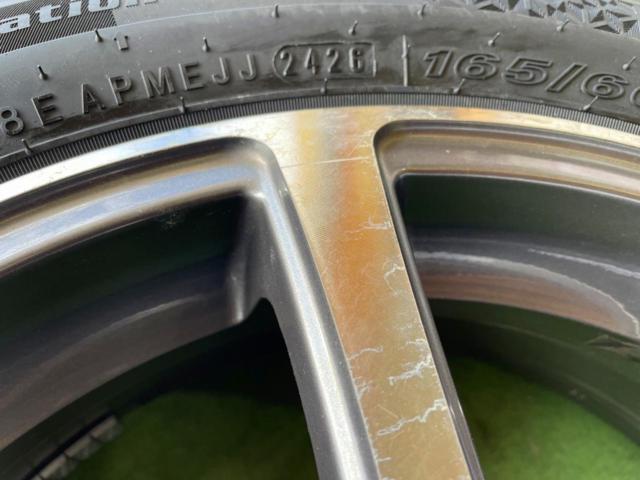 スポークアルミ ポリッシュ + NEXEN(ネクセン) WINGUARD ice3 165/60R15 2026年製★タイヤは新品!ハスラー/kei/キャストアクティバなど