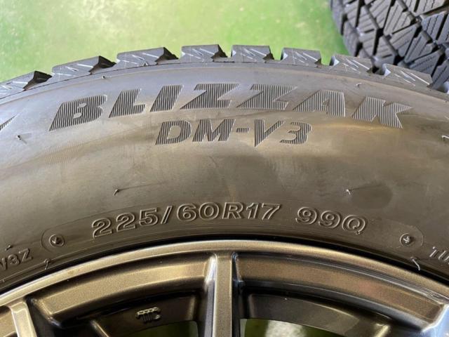 weds VELVA SPORT + BRIDGESTONE(ブリヂストン) BLIZZAK DM-V3 225/60R17 99Q 2024年製★ミゾたっぷり!30系アルファード.ヴェルファイア