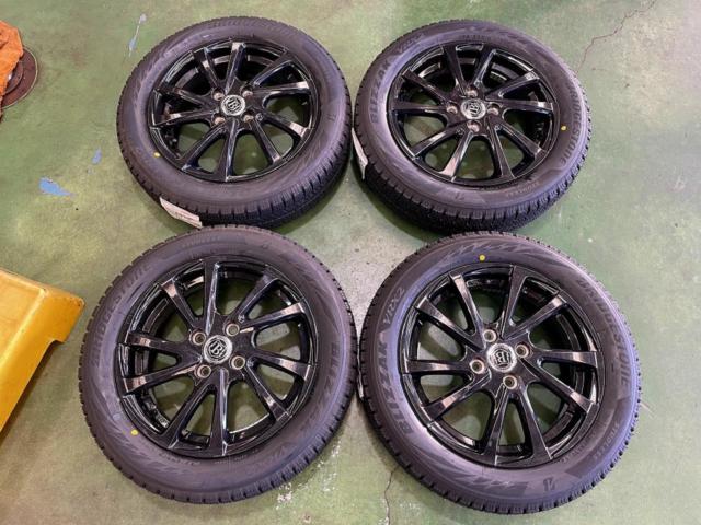 Lehrmeister BRANDLE-LINE + BRIDGESTONE(ブリヂストン)BLIZZAK VRX2 165/60R15 2025年製★タイヤは新品!ハスラー/デリカミニ4WDなど