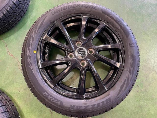 Lehrmeister BRANDLE-LINE + BRIDGESTONE(ブリヂストン)BLIZZAK VRX2 165/60R15 2025年製★タイヤは新品!ハスラー/デリカミニ4WDなど