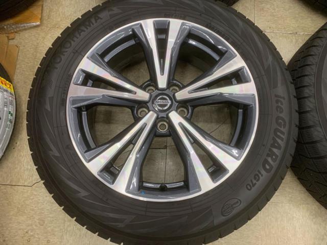 日産 T32 エクストレイル 後期 純正 + YOKOHAMA(ヨコハマ) IceGuard IG70 225/60R18 2024年製