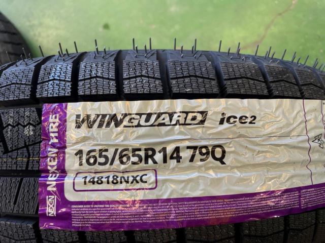 88A-TECH SCHNEIDER + NEXEN(ネクセン) Winguard ice2 165/65R14 2026年製★タイヤは新品!ハスラー/キャストアクティバ/デリカミニ4WDなど