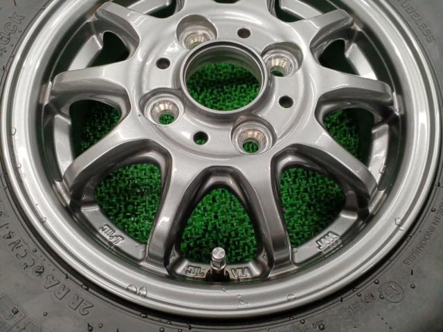 メーカー不明 10本スポークホイール + BRIDGESTONE RD-604 STEEL※残り溝違い※