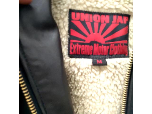 【UNION JAP】ボア付きレザージャケット