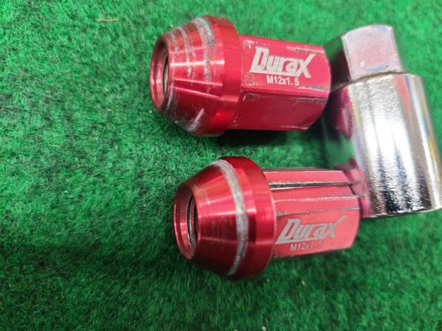 【Durax】レーシングナット M12×1.5 ロックナット付き 20本