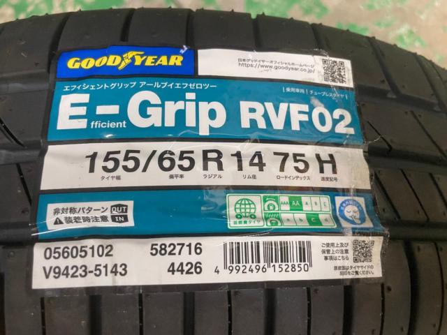 【MINILITE】NE022-W  + 【GOODYEAR】 EfficientGrip RVF02 155/65R14 75H