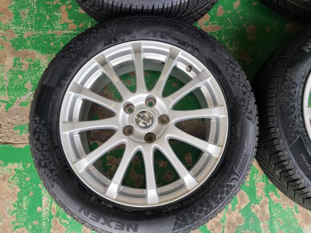 日産純正(NISSAN)  エルグランド(E52)アルミホイール  + NEXEN(ネクセン)/ROADSTONE 225/55R18 102T XL NEXEN WINGUARD ice3