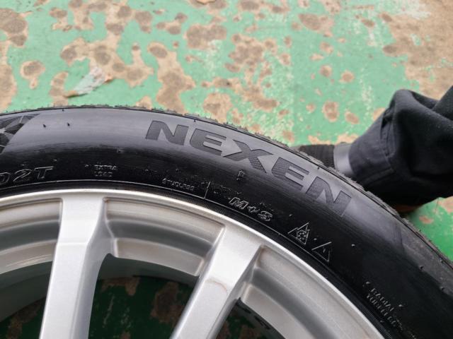 日産純正(NISSAN)  エルグランド(E52)アルミホイール  + NEXEN(ネクセン)/ROADSTONE 225/55R18 102T XL NEXEN WINGUARD ice3